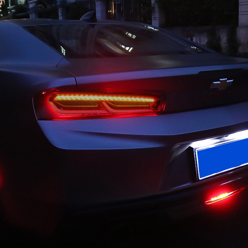Vland Carlamp Tail Lights For Chevrolet Camaro 2016-2018 Red Lens