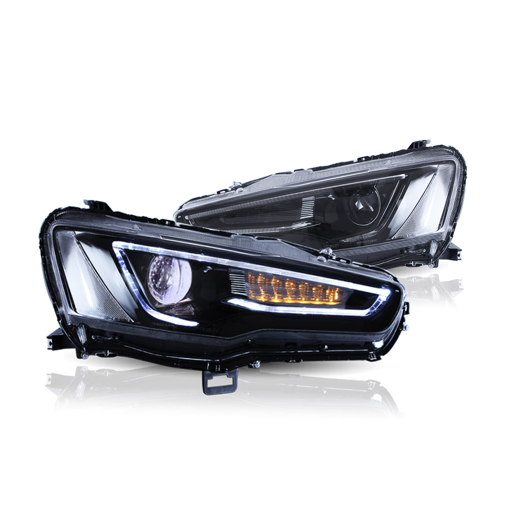 2008-2017 LED Headlights Dual Beam For Mitsubishi Lancer EVO X
