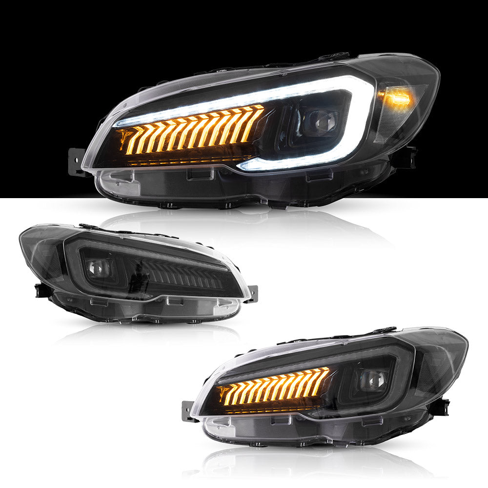 Vland Carlamp LED Projector Headlights Fit For Subaru WRX 2015-2021