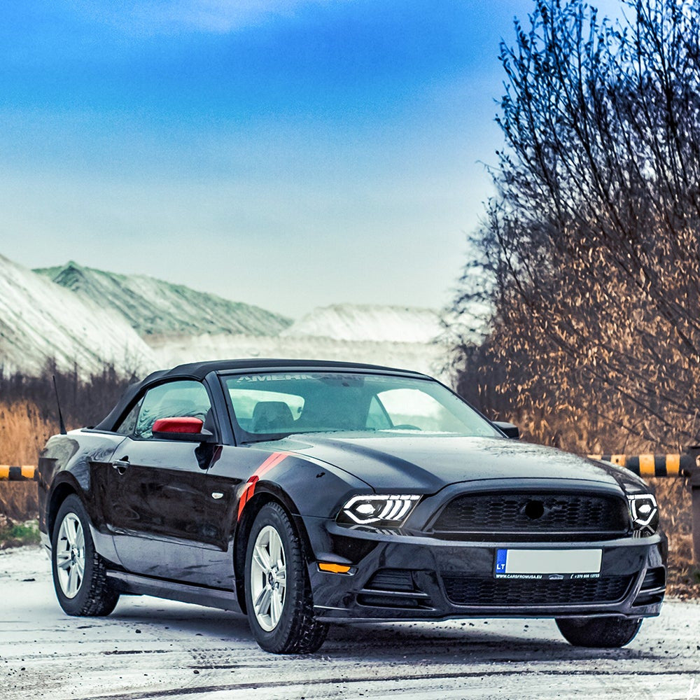  Headlights Fit For Ford Mustang 2010-2014