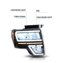 Charger l&#39;image dans la galerie, Vland Carlamp Projector Headlights Fit for Ford F150 2009-2014(Not Fit For F250/F350)
