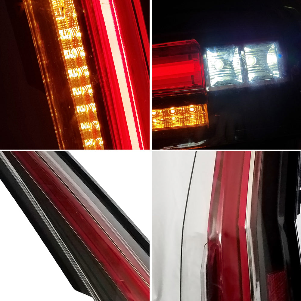 Vland Carlamp LED Tail Lights For 2007-2014 Cadillac Escalade Clear Lens