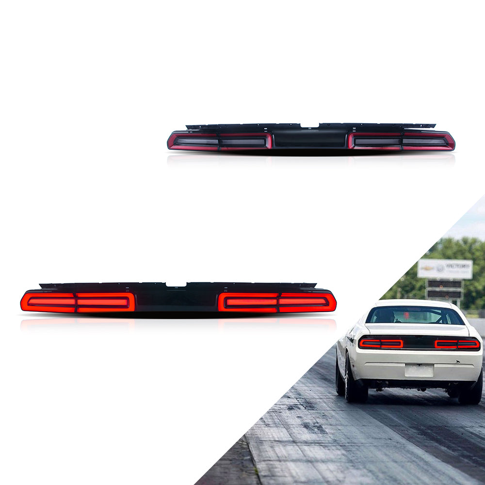 Dodge Challenger  SE R/T Tail Lights 2008-2014 Red Lens