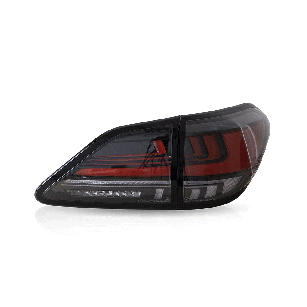 Vland Carlamp Full LED задни светлини за Lexus 2010-2015 RX 270/330/350 Червени прозрачни