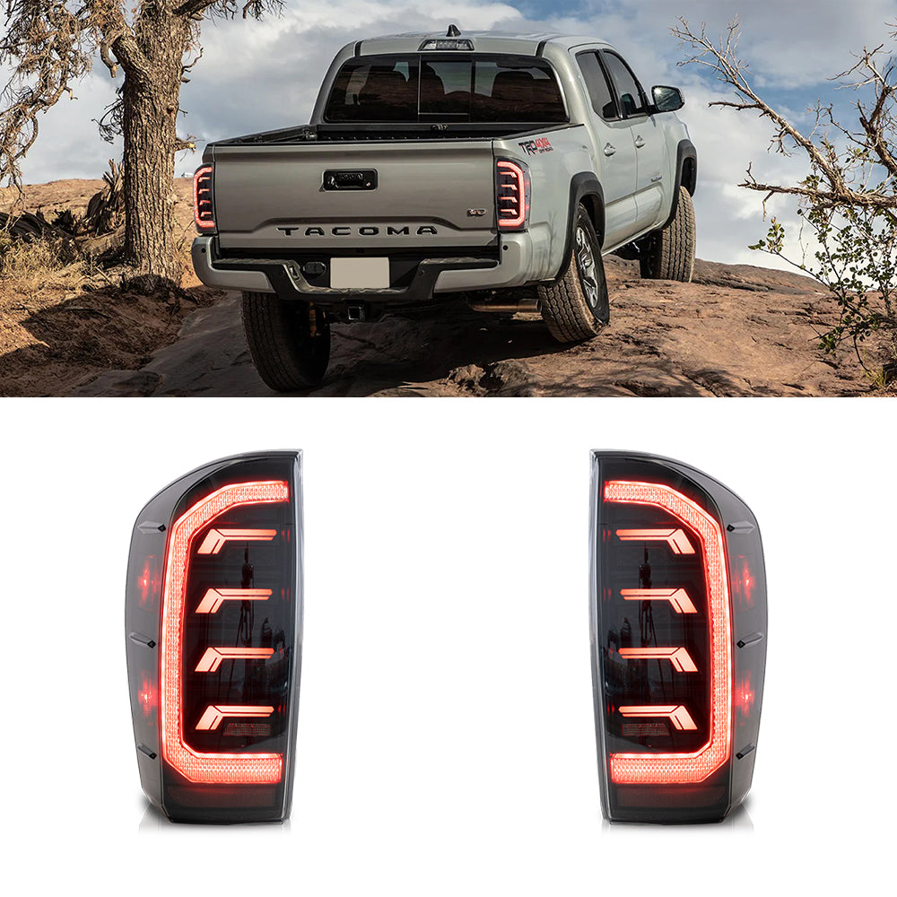 LED Smoked Taillights For 2016-2021 Toyota Tacoma 