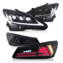 Load image into Gallery viewer, Clear Headlights and Smoked Tail lights For Lexus IS250/IS350 ISF 2006-2012