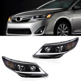 Vland Carlamp Projector Headlights For Toyota Camry 2012-2014（Fit For American Models）