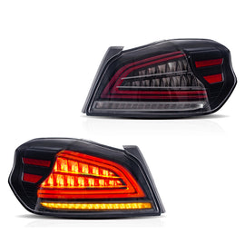 Full LED Subaru Wrx Tail Lights 2015-2019 ABS, PMMA, GLASS Material