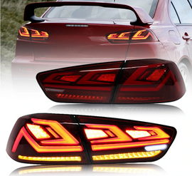 08-17 Mitsubishi Lancer & EVO X Vland III LED Tail Lights With Dynamic Welcome Lighting