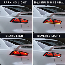 Carregar imagem no visualizador da galeria, Full LED Tail Lights For Mitsubishi Lancer EVO X 2008-2018 With Sequential Turn Signal