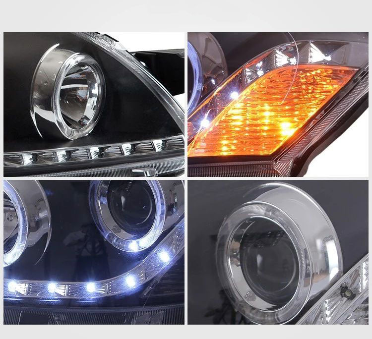 Vland Carlamp Projektorscheinwerfer für Toyota Vios 2008–2013 (Leuchtmittel nicht im Lieferumfang enthalten)