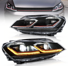 Cargar imagen en el visor de la galería, 12-17 Volkswagen Golf 7th Gen (Mk7,Typ 5G) Vland Projector Headlights Black
