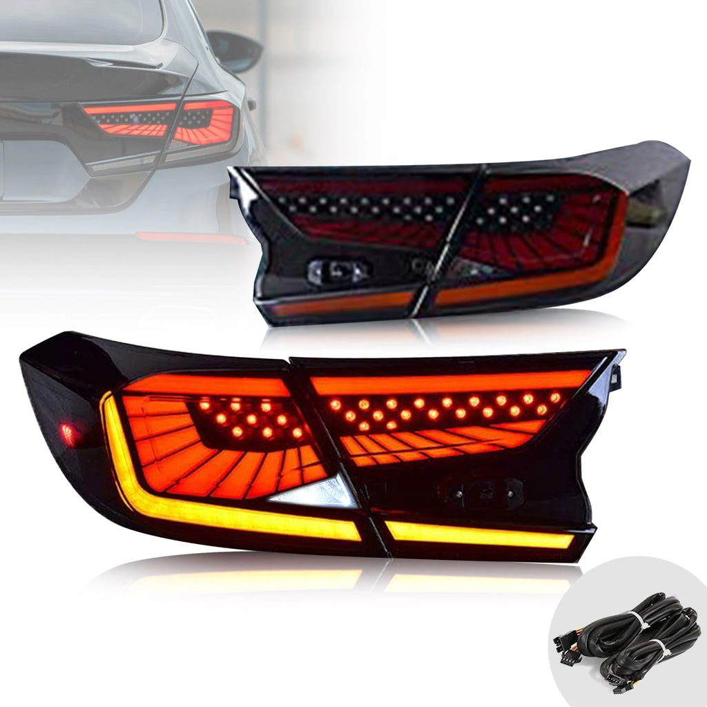 Vland Carlamp LED Tail Lights For Honda Accord 10th Gen 2018-2021