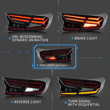 Charger l&#39;image dans la galerie, Vland Carlamp Full LED Tail Lights For 10th Gen Honda Accord 2018-2021