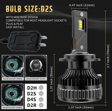 Carregar imagem no visualizador da galeria, Vland 2PCs D2S/H7/9005 LED Headlight Bulbs 6000K Super Bright