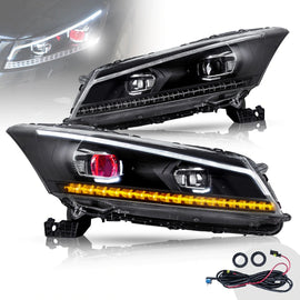 Vland Carlamp Dual Beam Headlights For Honda Accord 2008-2012