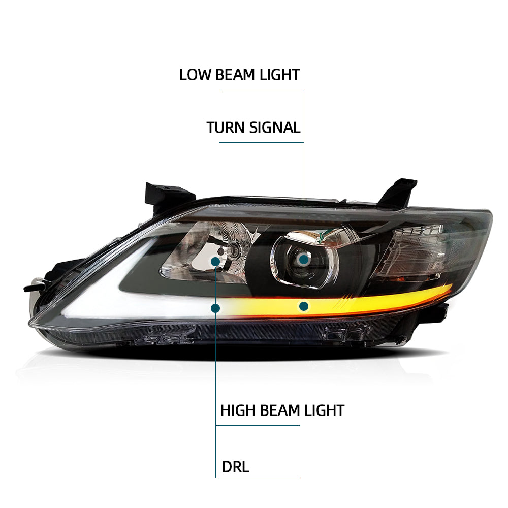 Vland Carlamp LED-Scheinwerfer für Toyota Camry 2010–2011 Scheinwerfer (USA-Typ)