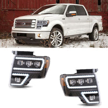 Carica l&#39;immagine nel visualizzatore di Gallery, Vland Carlamp Projector LED Headlights For Ford F150 2009-2014 with Dynamic DRL