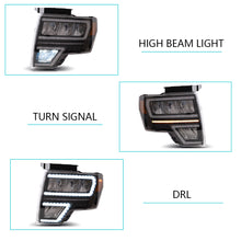 Carregar imagem no visualizador da galeria, Vland Carlamp Projector Headlights Fit for Ford F150 2009-2014(Not Fit For F250/F350)