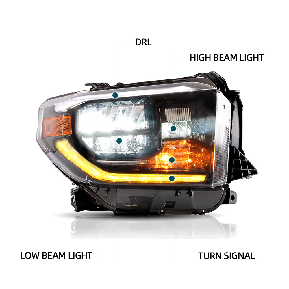 Vland LED Headlights For Toyota Tundra 2014-2021