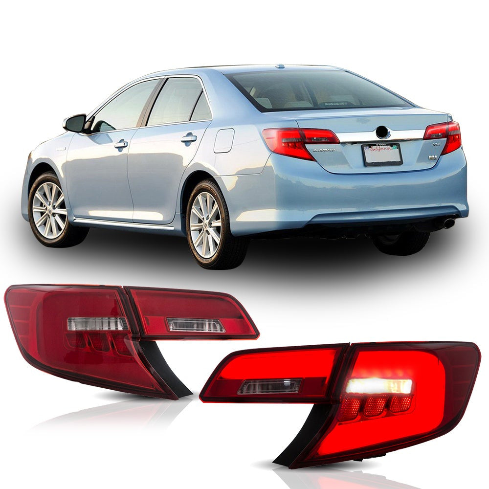 2012-2014 Toyota Camry LED Tail Lights Red Lens