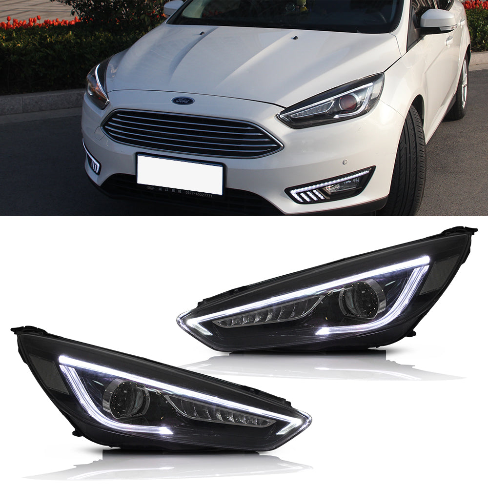 2015-2018 Projector Led Headlights Compatible with Focus