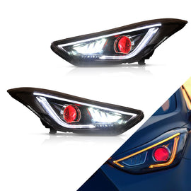 Projector Headlights For Hyundai Elantra (Avante MD) 2011-2015