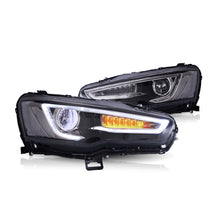 Load image into Gallery viewer, Vland Carlamp Dual Beam LED Headlights  For  Mitsubishi Lancer EVO X 2008-2017 (spray P)