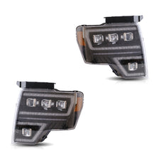 Charger l&#39;image dans la galerie, 2009-2014 Ford F150 LED Projector Headlights with Dynamic DRL