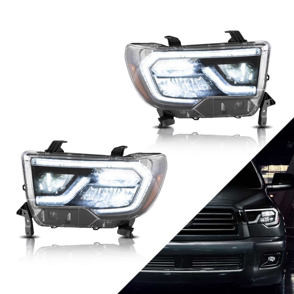 Headlights Fit For Toyota Tundra 07-13 & Sequoia 08-21