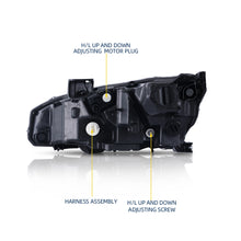 Carregar imagem no visualizador da galeria, Headlight Assemblies Compatible with 16 17 18 2019 Civic Headlamps Black Housing Clear Lens