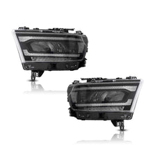 Carica l&#39;immagine nel visualizzatore di Gallery, 19-24 Dodge Ram 1500 5th Gen (DT) Vland LED Reflection Bowl HeadLights Chrome
