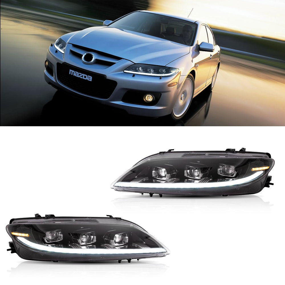 LED Headlights Fit For Mazda 6 2003-2015