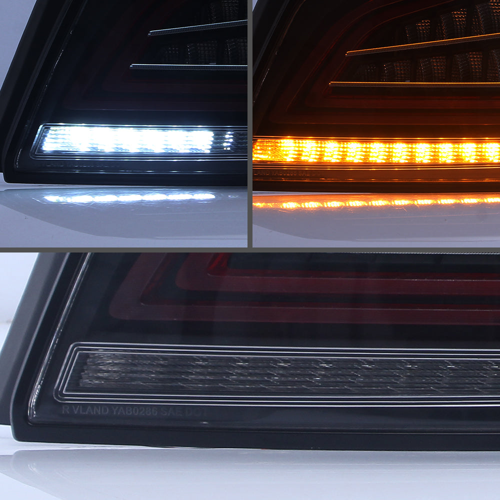 Vland Carlamp Full LED задни светлини Subaru Wrx 2015-2021 ABS, PMMA, СТЪКЛО Материал