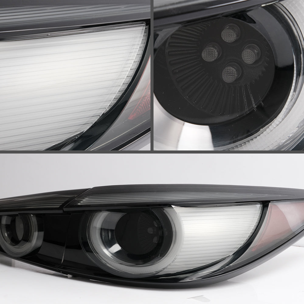 Vland Carlamp Full LED задни светлини за Mazda 3 Axela Sedan 2014-2018 (последователни мигачи с динамично приветстващо осветление)