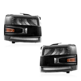LED Headlights Fit For 2007-2014 Silverado 1500 2500 HD 3500 HD