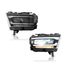 Charger l&#39;image dans la galerie, 19-24 Dodge Ram 1500 5th Gen (DT) Vland LED Reflection Bowl HeadLights Chrome