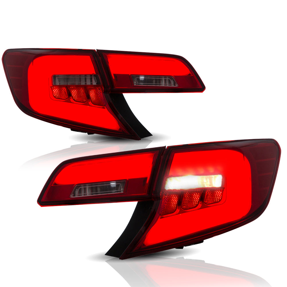 Vland Carlamp LED-Rückleuchten für Toyota Camry 2012–2014, rote Linse