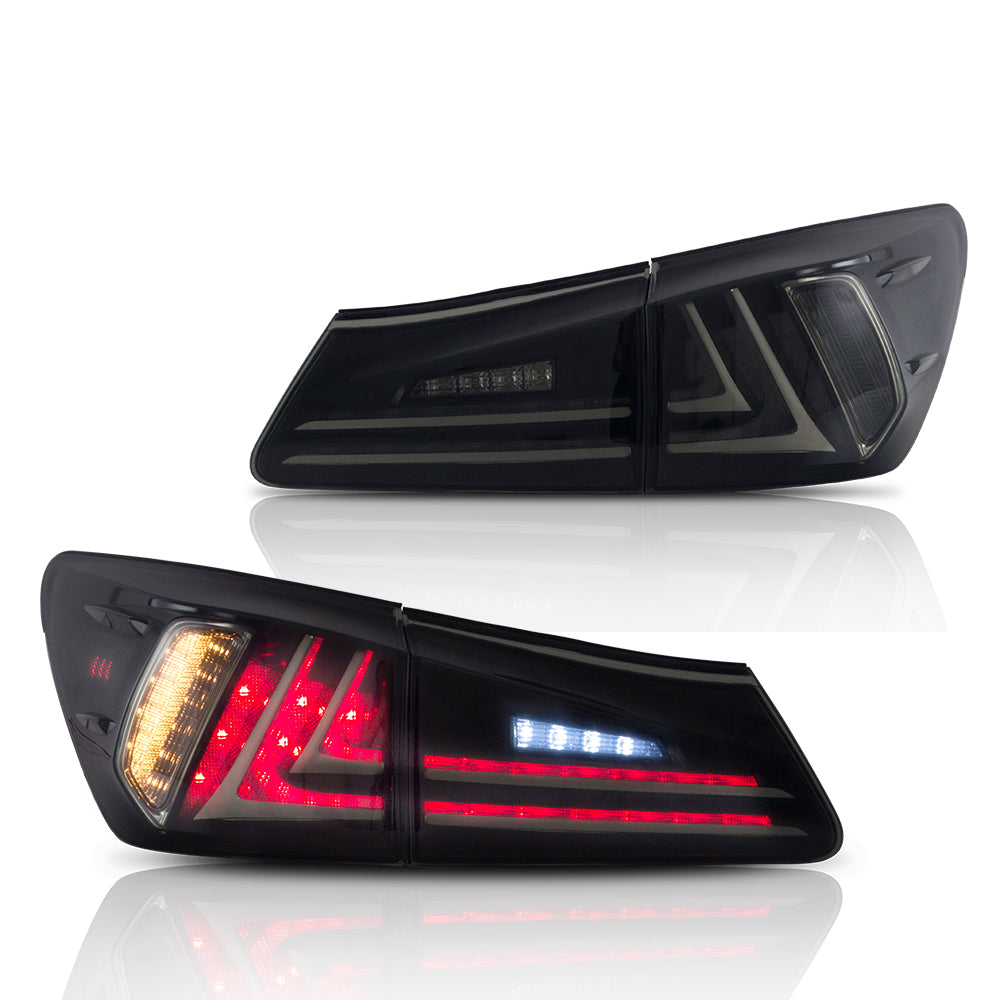 Vland Carlamp Clear Headlights and Smoked Tail lights For Lexus IS250/IS350 ISF 2006-2013