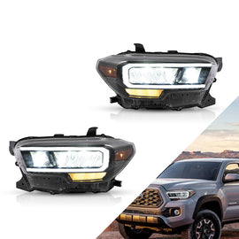 Vland Carlamp Matrix Projector and Full LED Headlights for Toyota Tacoma 2016-UP
